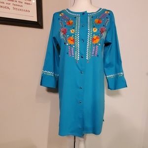 Linea by Louis Dell'Olio Embroidered Tunic